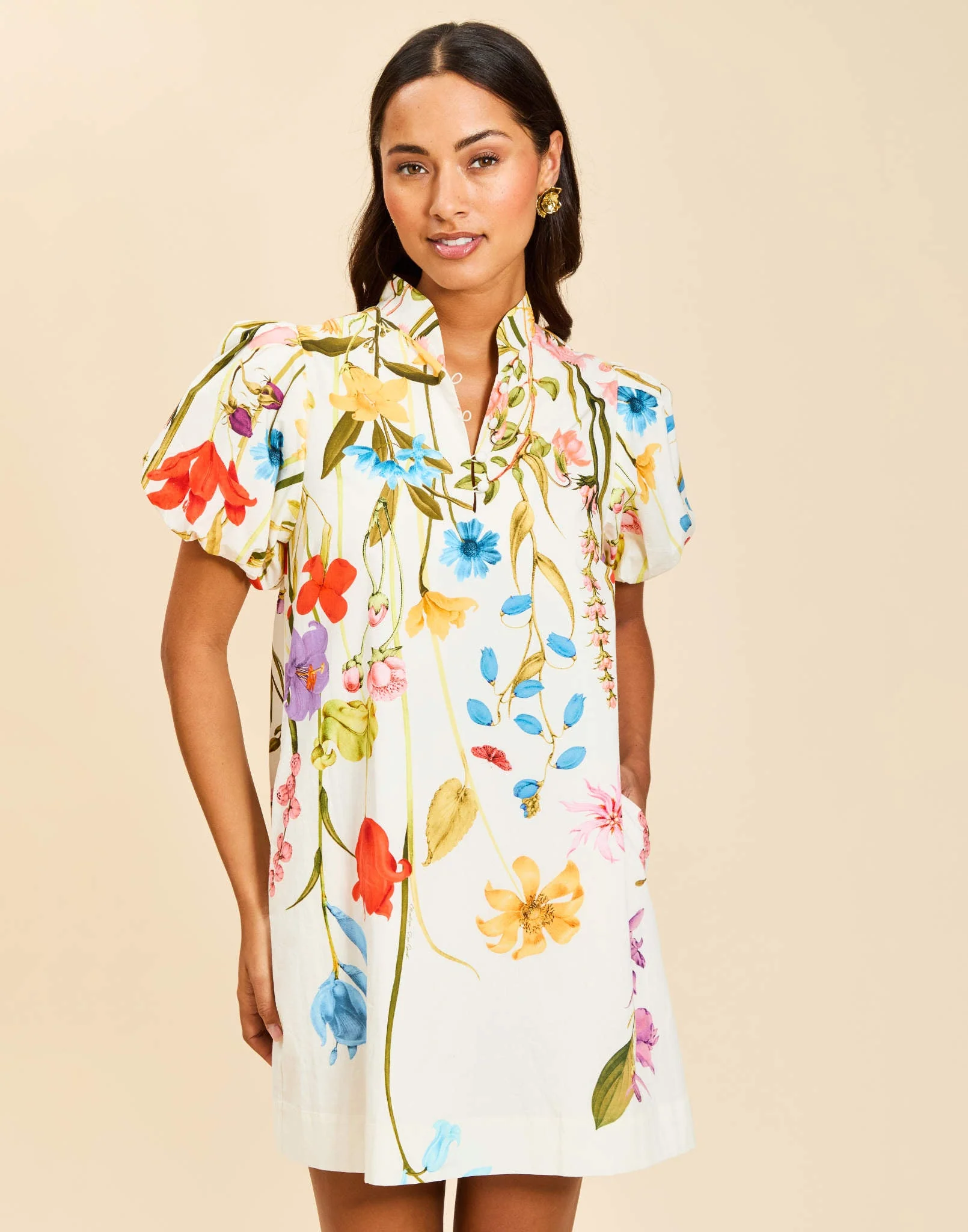 Elliana Printed Mini Dress - Image 2