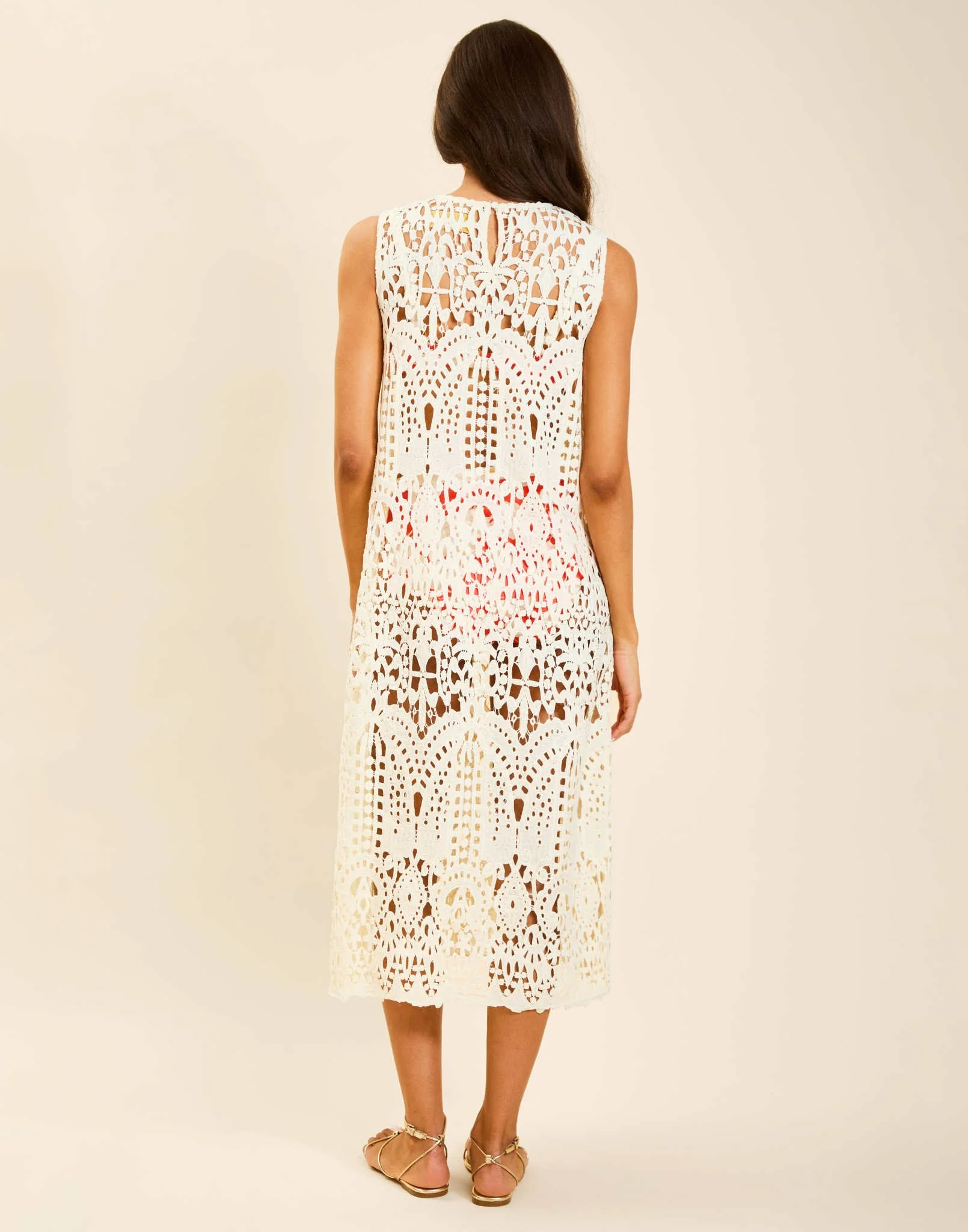 Pre-Order - Farfalle Crochet Midi Dress - Image 4