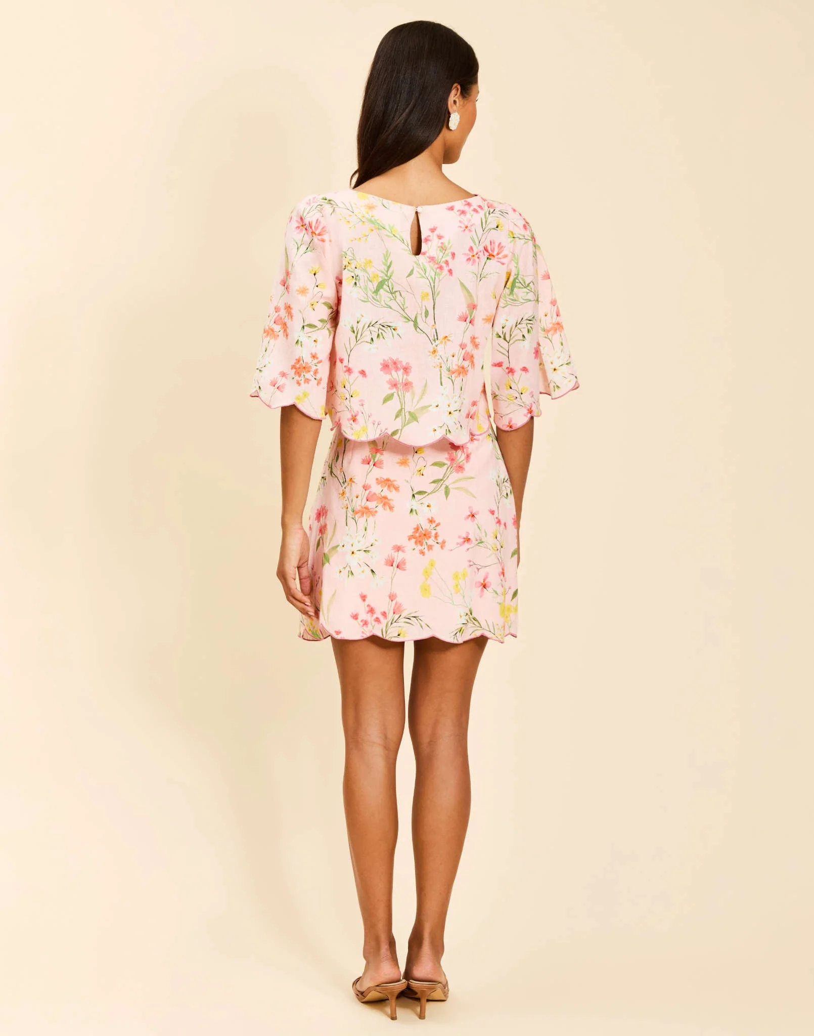 Pilar Scallop Mini Skirt - Image 4