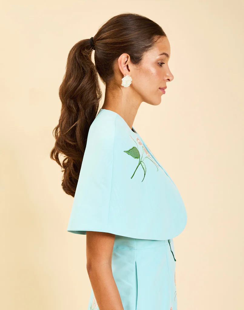Promenade Embroidered Capelet - Image 4
